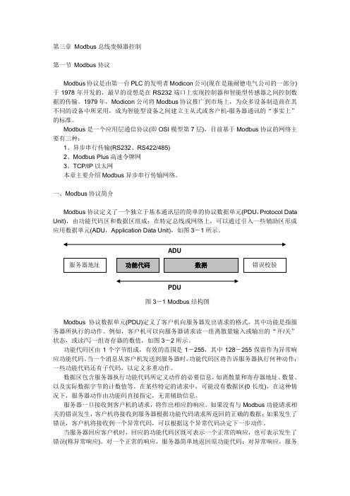 Modbus总线变频器控制