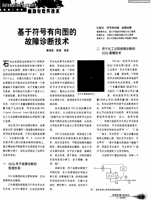 基于符号有向图的故障诊断技术