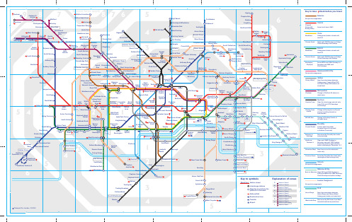 伦敦地铁地图详细大图