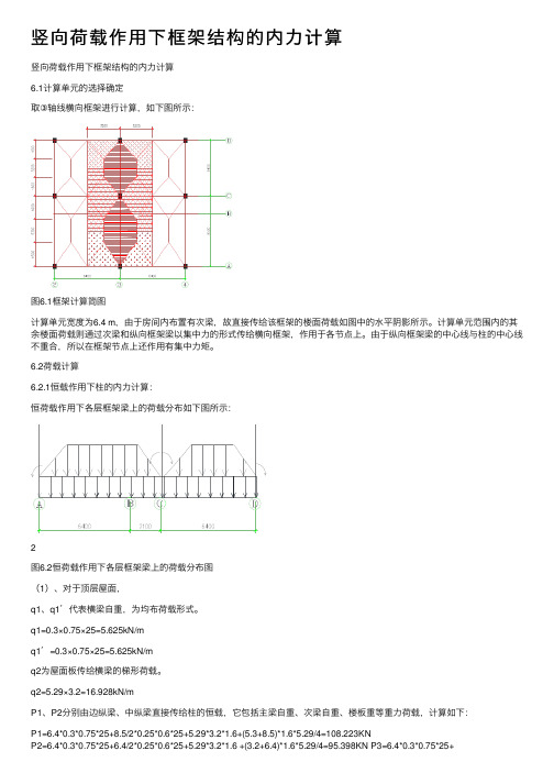 竖向荷载作用下框架结构的内力计算