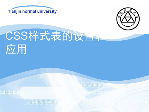 05 CSS样式表的设置和应用共20页文档