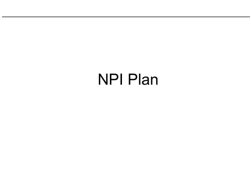 NPI Plan