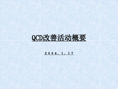 QCD改善活动概要