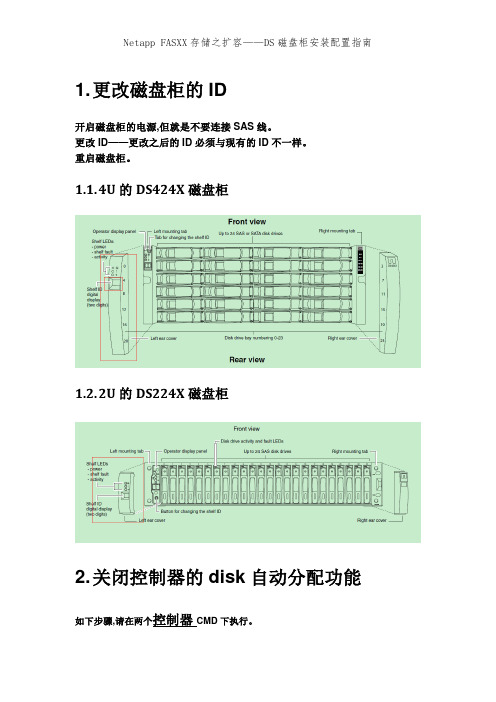 Netapp FASXX存储之扩容——DS磁盘柜安装配置指南