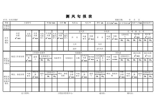 测风旬报表