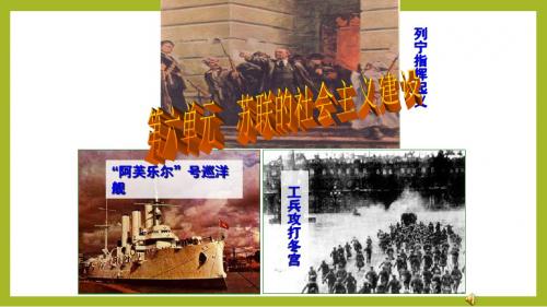 人教版必修二 第七单元 第二十课 从“战时共产主义”到“斯大林模式” 课件 (共28张PPT)