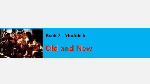 高考英语 一轮复习 Module 6 Old and New 外研必修3