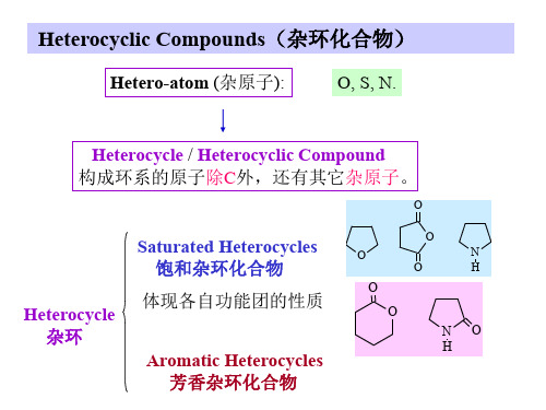 Heterocyclic Compounds(杂环化合物)