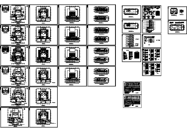 整套综合酒店电气施工设计图纸