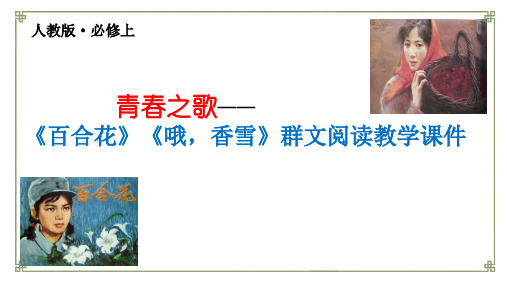 3.《百合花》《哦,香雪》阅读课件(共20张PPT) 2024-2025学年统编版高中语文必修上册