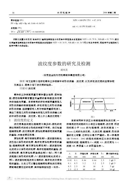 波纹度参数的研究及检测