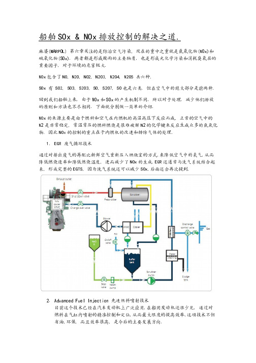 NOx和SOx控制的解决之道