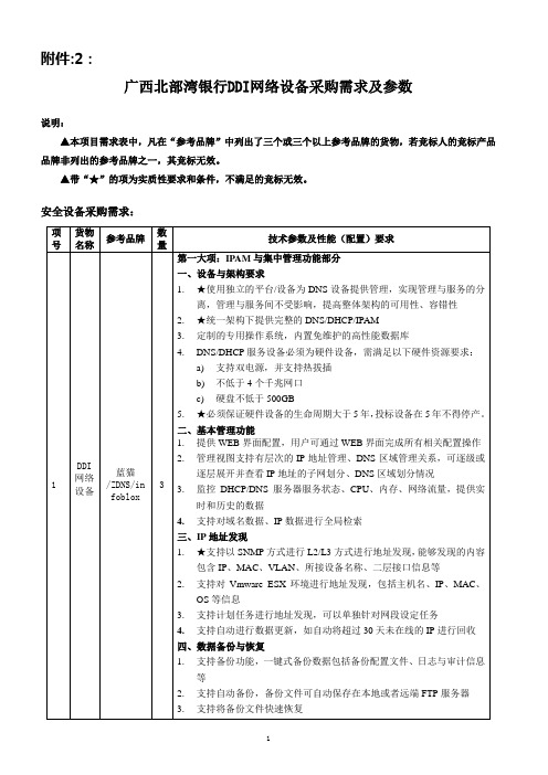 第三章项目需求-广西北部湾银行