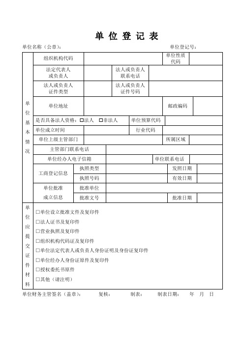 公积金表格