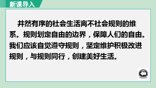 人教版八年级政治上册 第二单元 第三课 社会生活离不开规则 3.1 维护秩序 