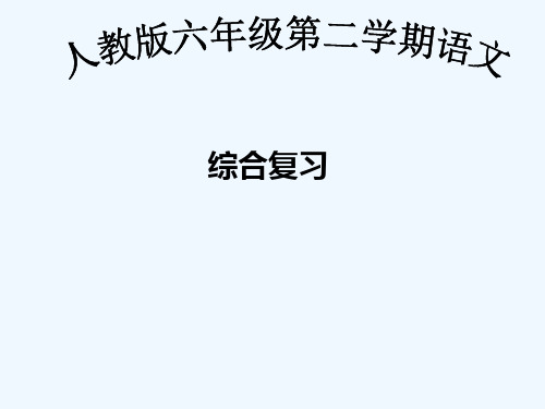 人教版六年级语文下册《综合复习》