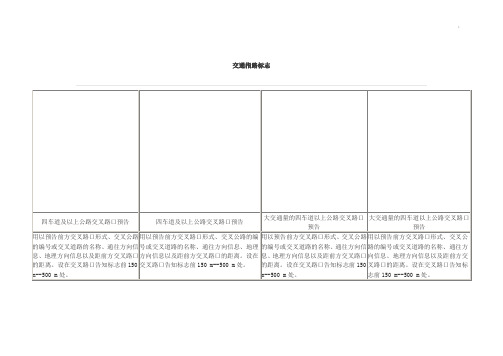 道路交通标志和标线交通指路标志GB5768-2009