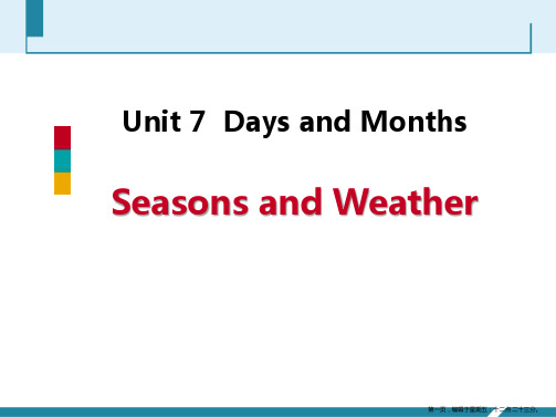 《Seasons and Weather》Days and Months PPT教学课件