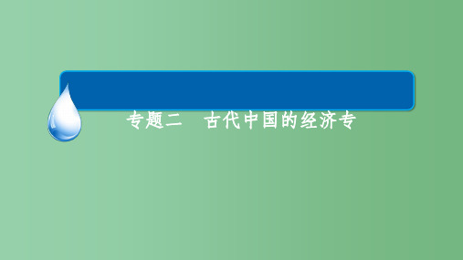 高考历史一轮复习专题2古代中国的经济2.3商业的发展课件