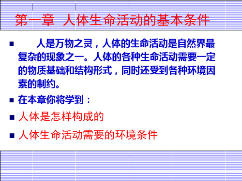 初中生物 人体是怎样构成的 沪科版精品课件