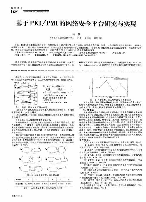 基于PKI／PMI的网络安全平台研究与实现