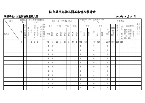 陆良县民办幼儿园基本情况统计表xlsx