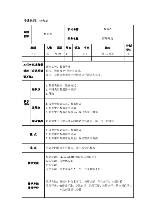 《Access2010数据库应用》教学讲义 4-3