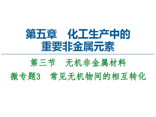 新教材人教版高中化学必修第二册课件-常见无机物间的相互转化