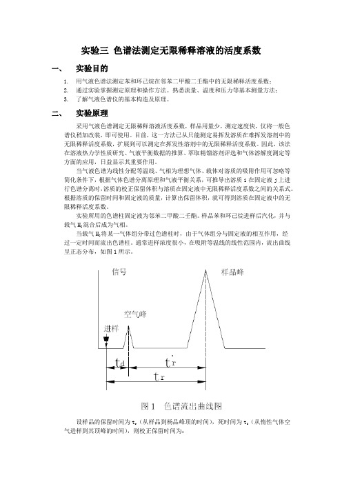 04 色谱法测定无限稀释溶液的活度系数讲义