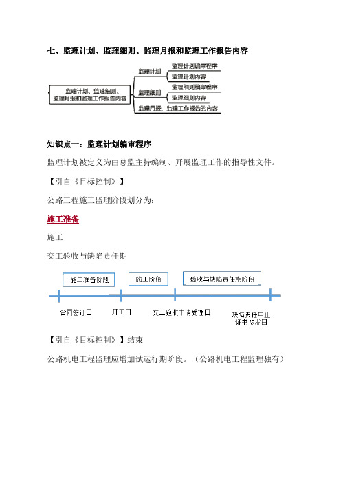 2021年监理工程师《监理案例分析(交通)》监理概论  六、监理机构及监理人员、监理制度及监理程序