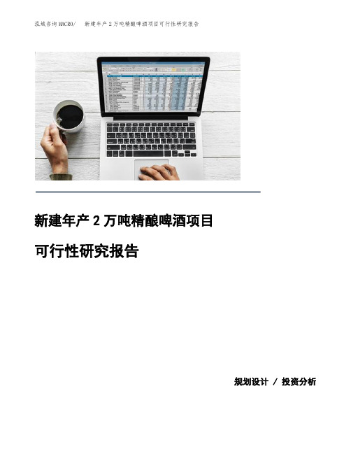 (模板)新建年产2万吨精酿啤酒项目可行性研究报告