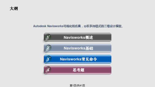 AutodeskNavisworks基础与简介PPT教学课件