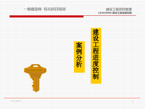 建设工程进度控制案例分析