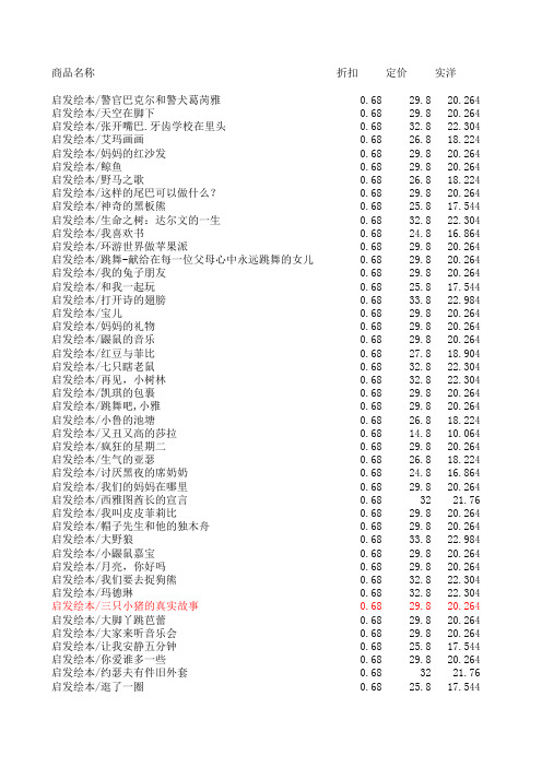 海豚出版社绘本书单204本