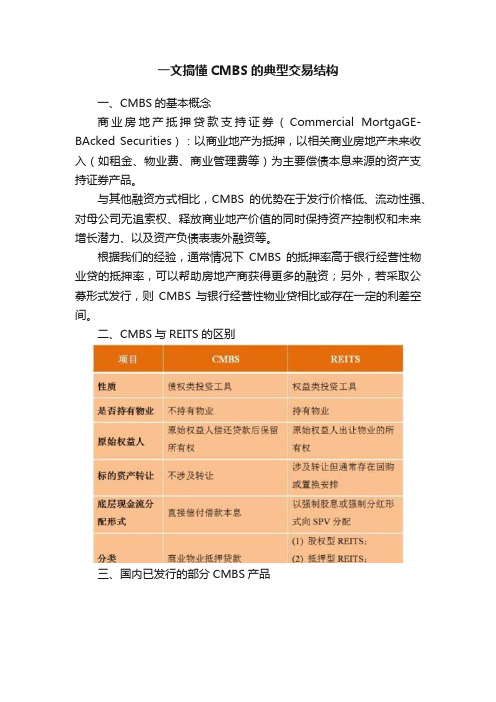 一文搞懂CMBS的典型交易结构