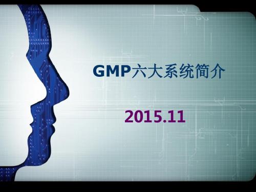 GMP 六大系统简介