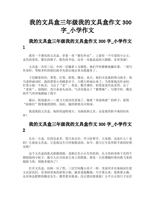 我的文具盒三年级我的文具盒作文300字小学作文