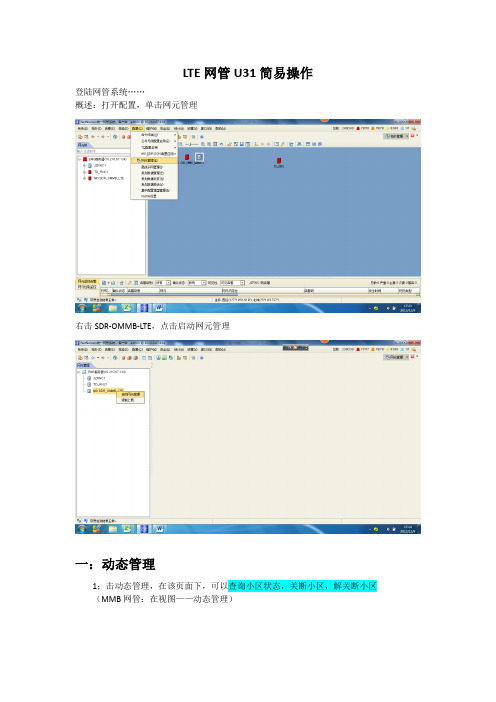 中兴LTE U31网管简易操作指南