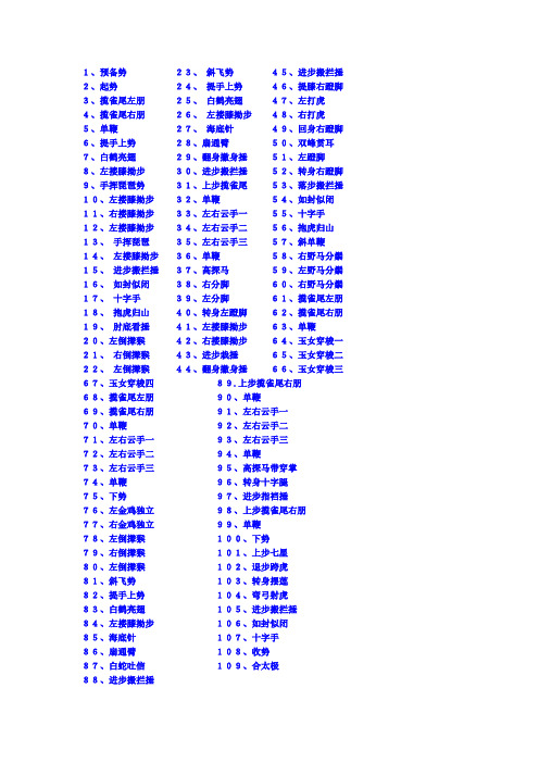 108式太极拳