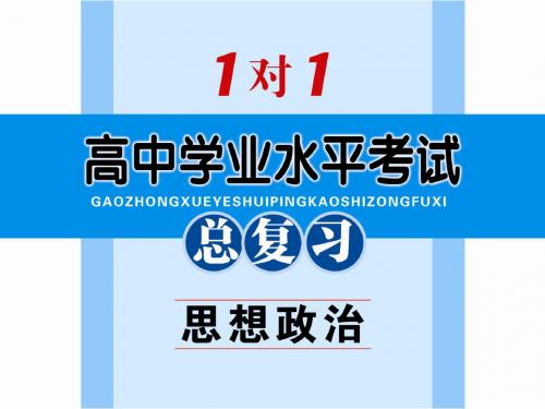 2015高中学业水平考试(会考)政治正文第1讲