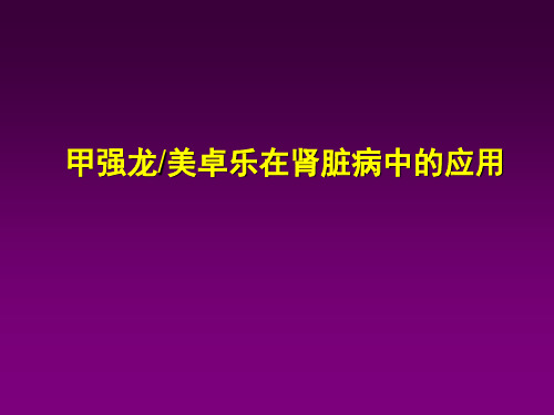 甲强龙肾内科ppt课件