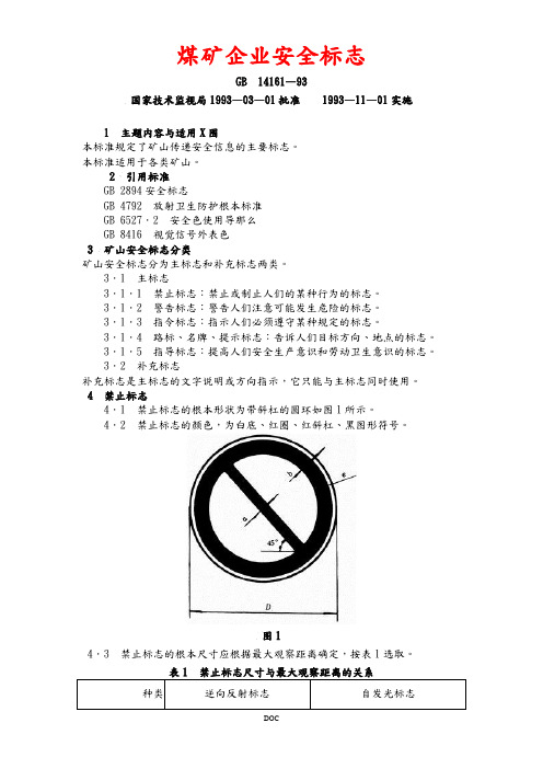 煤矿企业各类安全标志