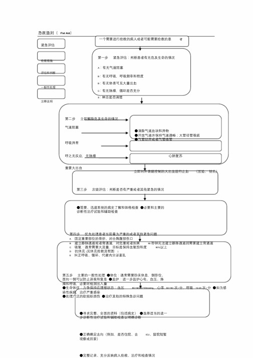 急诊科各急救流程图