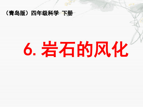 岩石的风化 优质课公开课课件 (6)