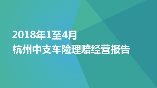 车险理赔分析模板