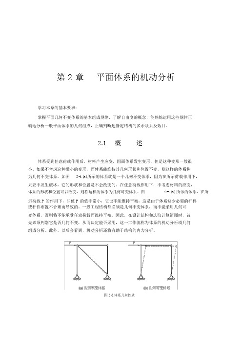 平面体系的机动分析