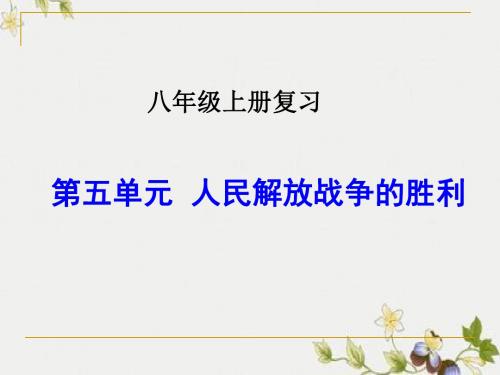 【初中历史】人民解放战争的胜利ppt优秀课件14 人教版