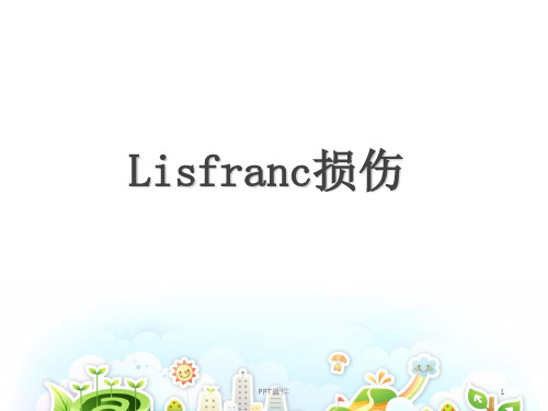 lisfranc损伤 ppt课件