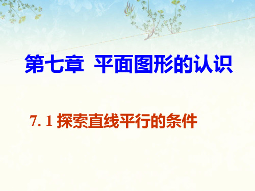 《探索直线平行的条件》课件1-优质公开课-苏科7下精品