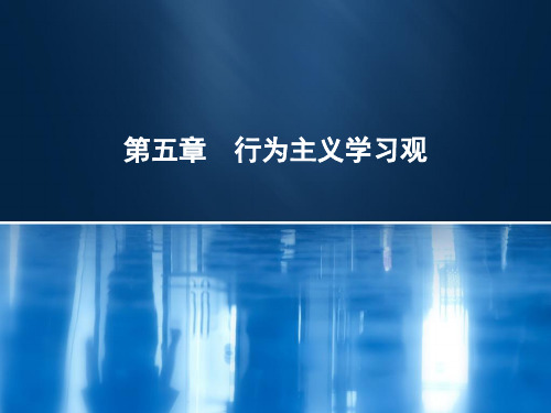 第五章 教育心理学